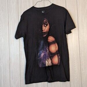 Camila Cabeilo Black Double Sided Graphic Tee The Thread Shop EUC SZ M
